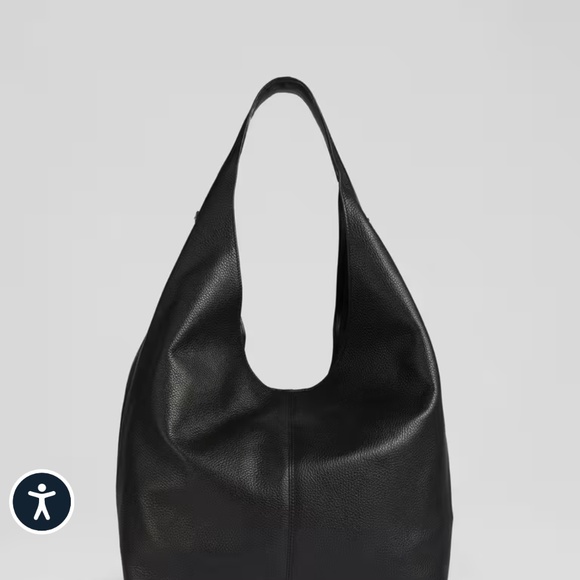 L.K Bennett Soula Leather Slouchy Shoulder Bag Black New With Tags - Picture 7 of 7